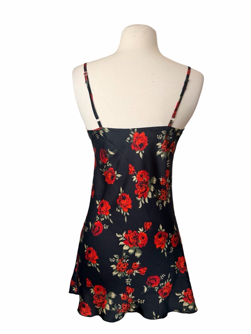 VINTAGE ROSE MINI SLIP DRESS. - Picture 5 of 6